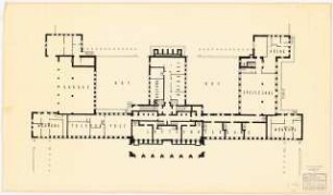 Verwaltungsgebäude der Sächsischen Bauernschaft, Dresden: Grundriss Keller 1:100