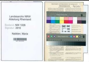Entnazifizierung Maria Nabben , geb. 24.06.1911 ()
