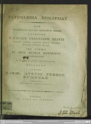 Pathologia Epilepsiae