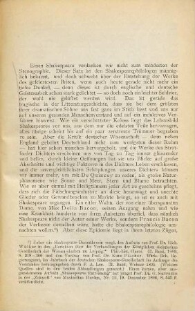 Shakespeare und die Anfänge der englischen Stenographie
