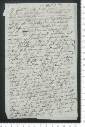 Brief von Adelbert von Chamisso an Friedrich de La Motte- Fouqué