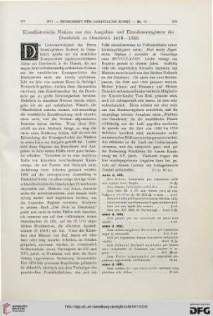 Kunsthistorische Notizen aus den Ausgaben- und Einnahmenregistern der Domfabrik zu Osnabrück 1415-1550