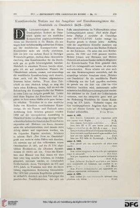 Kunsthistorische Notizen aus den Ausgaben- und Einnahmenregistern der Domfabrik zu Osnabrück 1415-1550