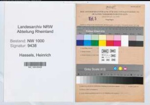Entnazifizierung Heinrich Hassels, geb. 14.07.1890 (Verw.Angest.)