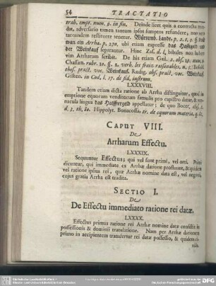 Caput VIII. De Arrharum Effectu