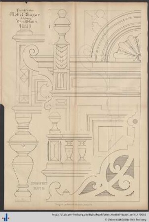 Detailblatt 4. Zum Büffet Blatt 78.