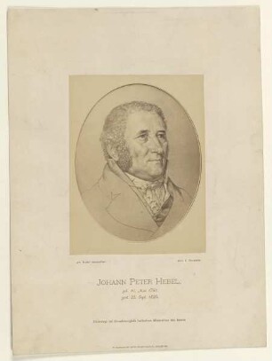 Bildnis des Johann Peter Hebel
