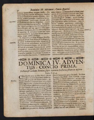 Dominica IV. Adventus