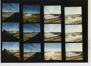 Kanalbrücke über die Weser - Unterbauten - Mittellandkanal, Minden, 1994