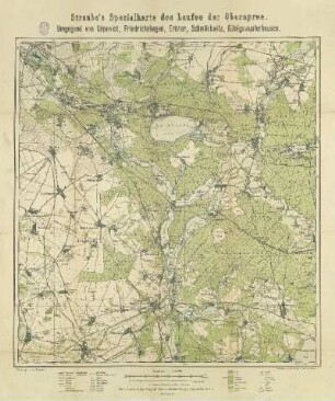 Straube's Spezialkarte des Laufes der Oberspree : Umgegend von Cöpenick, Friedrichshagen, Erkner, Schmöckwitz, Königswusterhausen