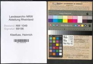 Entnazifizierung Heinrich Kleefuss , geb. 08.10.1905 (Dentist)