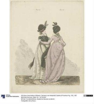 Gallery of Fashion Fig. 165, 166: Morning Dresses