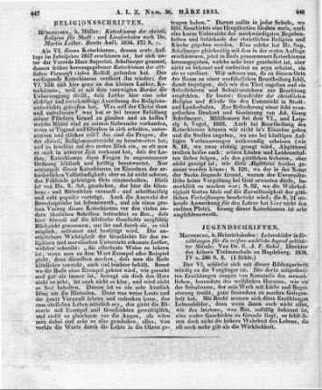 Sickel, G. A. F.: Lebensbilder in Erzählungen für die reifere weibliche Jugend gebildeter Stände. Magdeburg: Heinrichshofen 1834