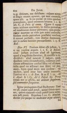 602-610, Articulus VII. Dico VI. Pretium debet esse justum, h. e. rei ...