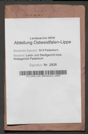 Erblasser: Fritze, Catharina: