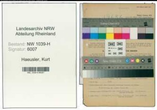 Entnazifizierung Kurt Haeusler , geb. 11.10.1904 (Lehrer)