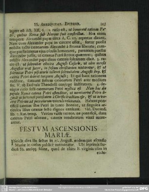 Festum Ascensionis Mariae