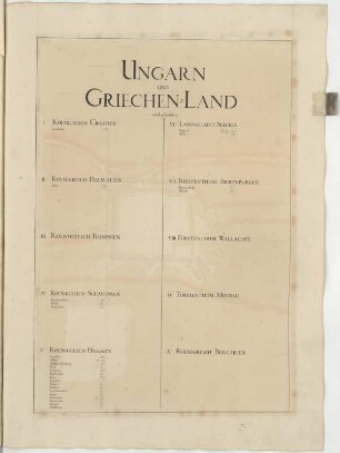 Ungarn und Griechen=Land wird getheilet in