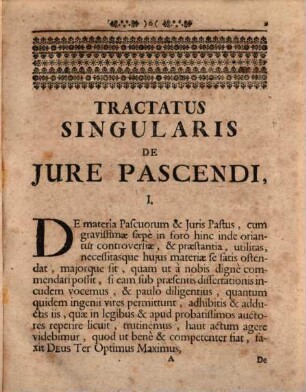 De Jure Pascendi Et In Primis De Jure Ovium Materiisque Affinibus : German. Von Hut- und Weide-Schafen Schäfereyen, und andern hiebey gehörigen Materien. Tractat. Selectiss. Annexis Consiliis, Resolutionibus Et Decisionibus Nonnullorum ... Jure Consultorum, e.g. Berlichii, Carpzovii, Rittershusii, Brunnemanni, Mevii, Lynckeri, Harprechti, Bergeri, Homburgi, Koepii, In Quibus Præcipui Rarioresque Circa Hasce Materias In Praxi Obvenientes Casus Solide Explanantur, Et Deciduntur. Opus Omnibus In Foro Versantibus Quam Utilissimum. Accessit Index Rerum Locupletissimus
