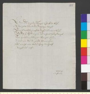 Brief von Uhlich, Johann an Goethe, Johann Wolfgang von
