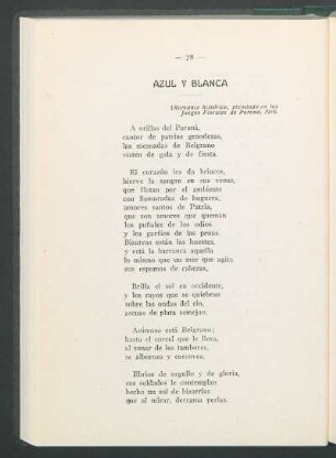 Azúl y blanca
