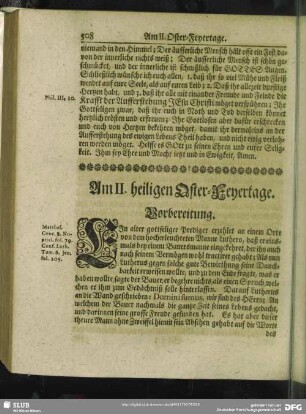Am II. heiligen Oster-Feyertage