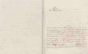 Amand König an Karoline Luise von Baden (Straßburg)