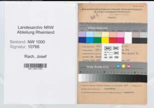 Entnazifizierung Josef Rach, geb. 22.06.1903 (Techn.Angest.)