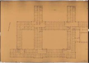 Reichsluftfahrtministerium, Berlin: Teilgrundriss V3-5/L3-5/Q3-5 1:100 (3. OG)