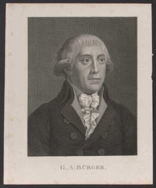 Porträt Gottfried August Bürger (1747-1794)