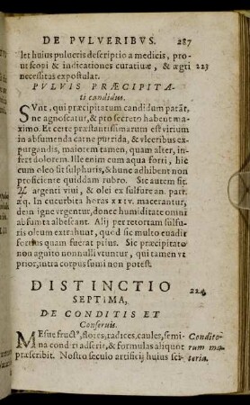 Distinctio Septima. De Conditis Et Conserius.