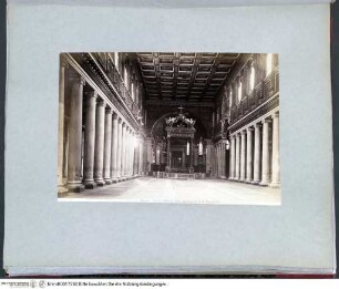 I Rome architectureSanta Maria Maggiore, Inneres zum Altar - Rotes Album I (Architektur antik und modern)