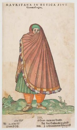 Tracht einer maurischen Frau im Königreich Granada