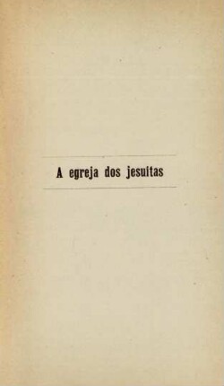 A egreja dos jesuitas