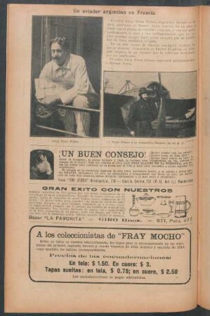 Un aviador argentino en Francia