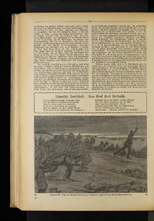 Sturmangriff. Skizze von Reinhard Pfaehler von Othegraven, zurzeit auf dem östlichen Kriegsschauplatze.