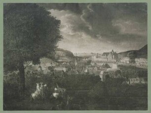 Die Stadt von Südosten aus der Gegend der Vincentisstaffel
