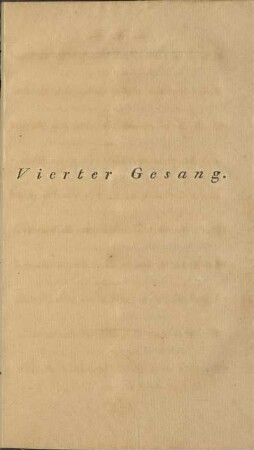 Vierter Gesang.