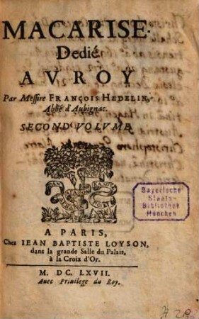 Macarise : Dedié Av Roy, 2