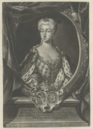 Bildnis der Henrica Maria von Württemberg