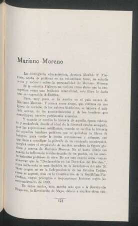 Mariano Moreno