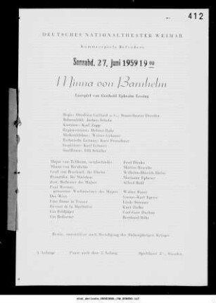 Minna von Barnhelm