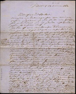 5-10-5-3.0000: Ewers, Heinrich, Maler; diverse Schreiben ff.: Beschreibung eines Bildes von Tidemann