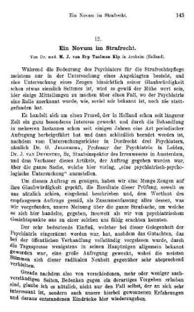 143-166, Ein Novum im Strafrecht