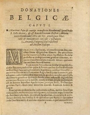 Donationum Belgicarum libri II. : in quibus ecclesiarum, et principatuum Belgii origines, incrementa, mutationes, et alia cum sacrae, tum politicae antiquitatis monumenta ... illustrantur