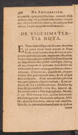 De Vigesima Tertia Nota.