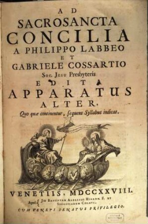 Ad sacrosancta concilia, a Phil. Labbeo ... edita, apparatus alter