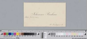 Visitenkarte an Rudolf von Beckerath