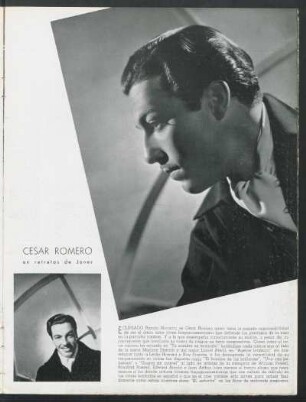 César Romero en retratos de Jones