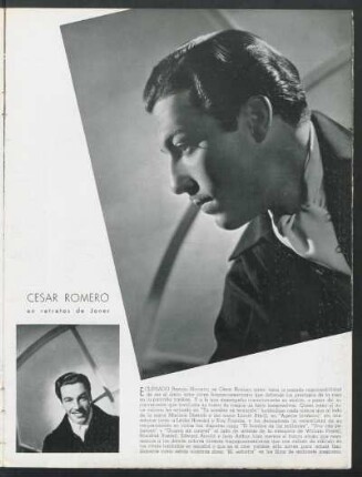 César Romero en retratos de Jones